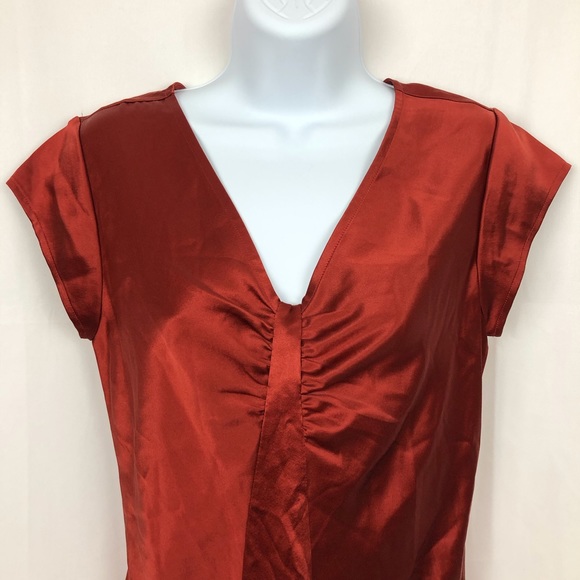 Talbots silk cap sleeve top 4 - Picture 2 of 4